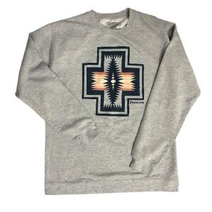 Pendleton Womens Gray Sweatshirt Size XL Southwestern graphic